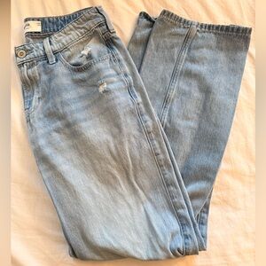 Hollister Light Blue low rise baggy Jeans